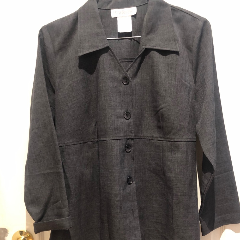 Motherhood Charcoal gray suit jacket